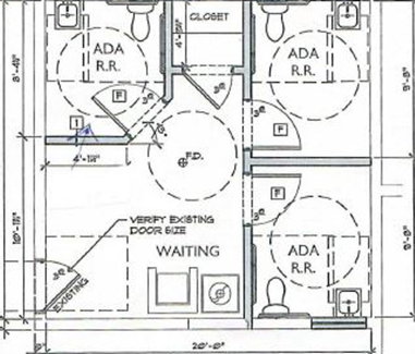 Casper Bathroom Remodel - Architectural Drawing